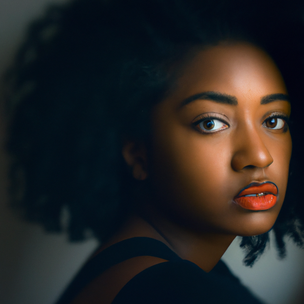 AI generated minimal portrait sample